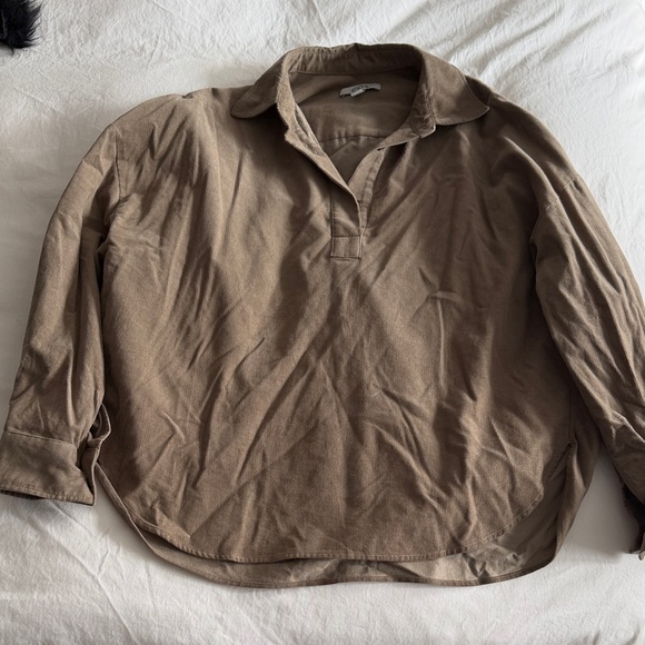 COS Brown Collared Top - Picture 1 of 1